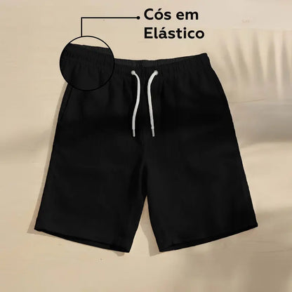 Kit Shorts Masculino Linho - Monte Seu Guarda-Roupa de Verão