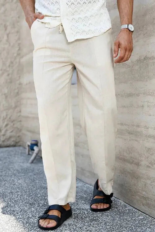 Calça Masculina com Linho - Conforto Leve e Versátil para o Verão