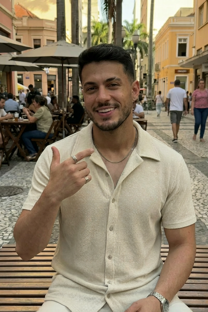Camisa Masculina Waffle Verão - Textura Premium Casual Elegante