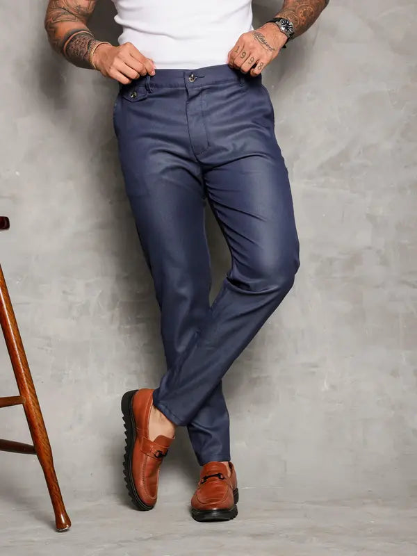 Calça Alfaiataria Slim  Xadrez Premium | Elegância com Personalidade