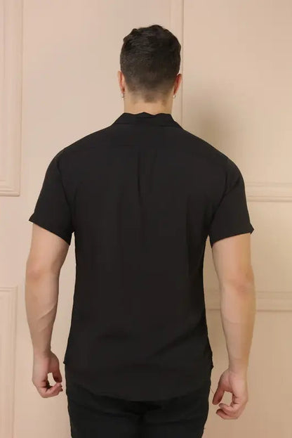 Camisa Social Masculina Manga Curta - 7 Cores de Pura Essência