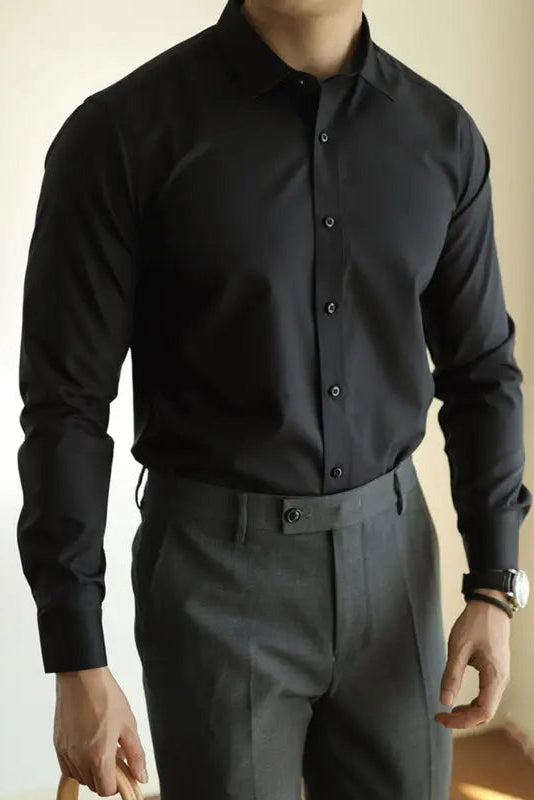 Camisa Social Masculina Manga Longa - Premium