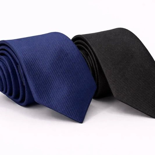 Kit 2 Gravatas Slim Masculinas Premium - Elegância para Cada Ocasião