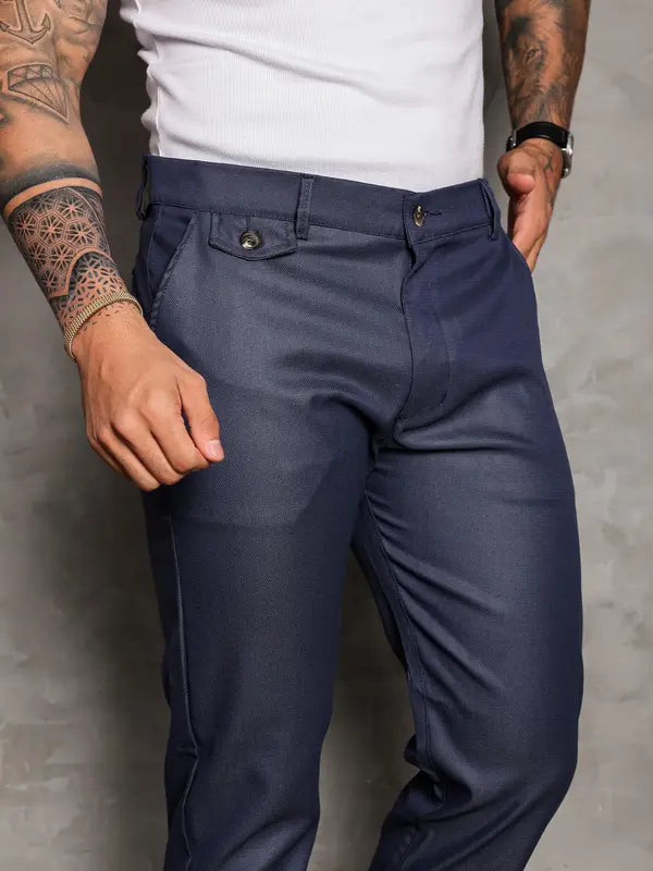 Calça Alfaiataria Slim  Xadrez Premium | Elegância com Personalidade