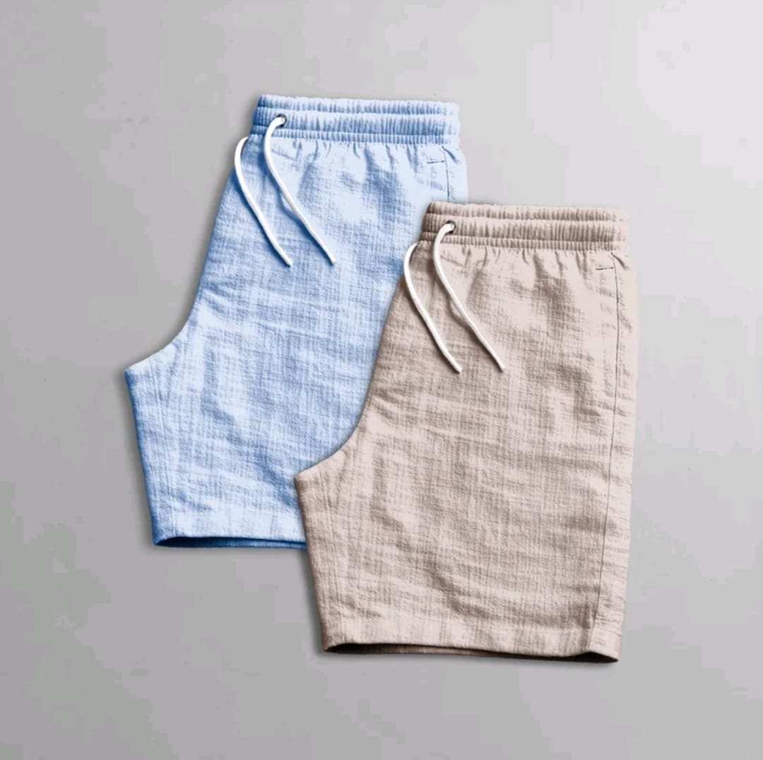 Kit Shorts Masculino Linho - Monte Seu Guarda-Roupa de Verão
