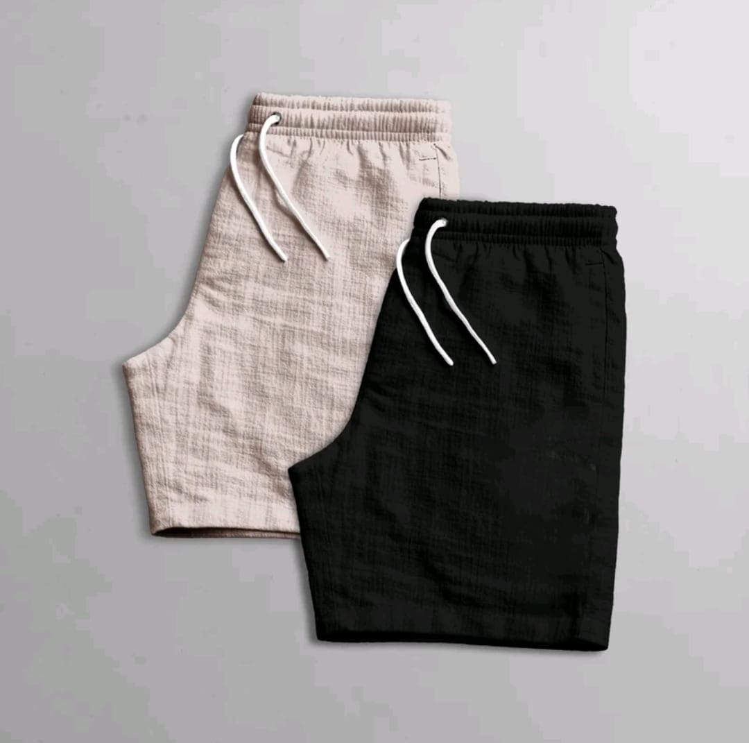 Kit Shorts Masculino Linho - Monte Seu Guarda-Roupa de Verão