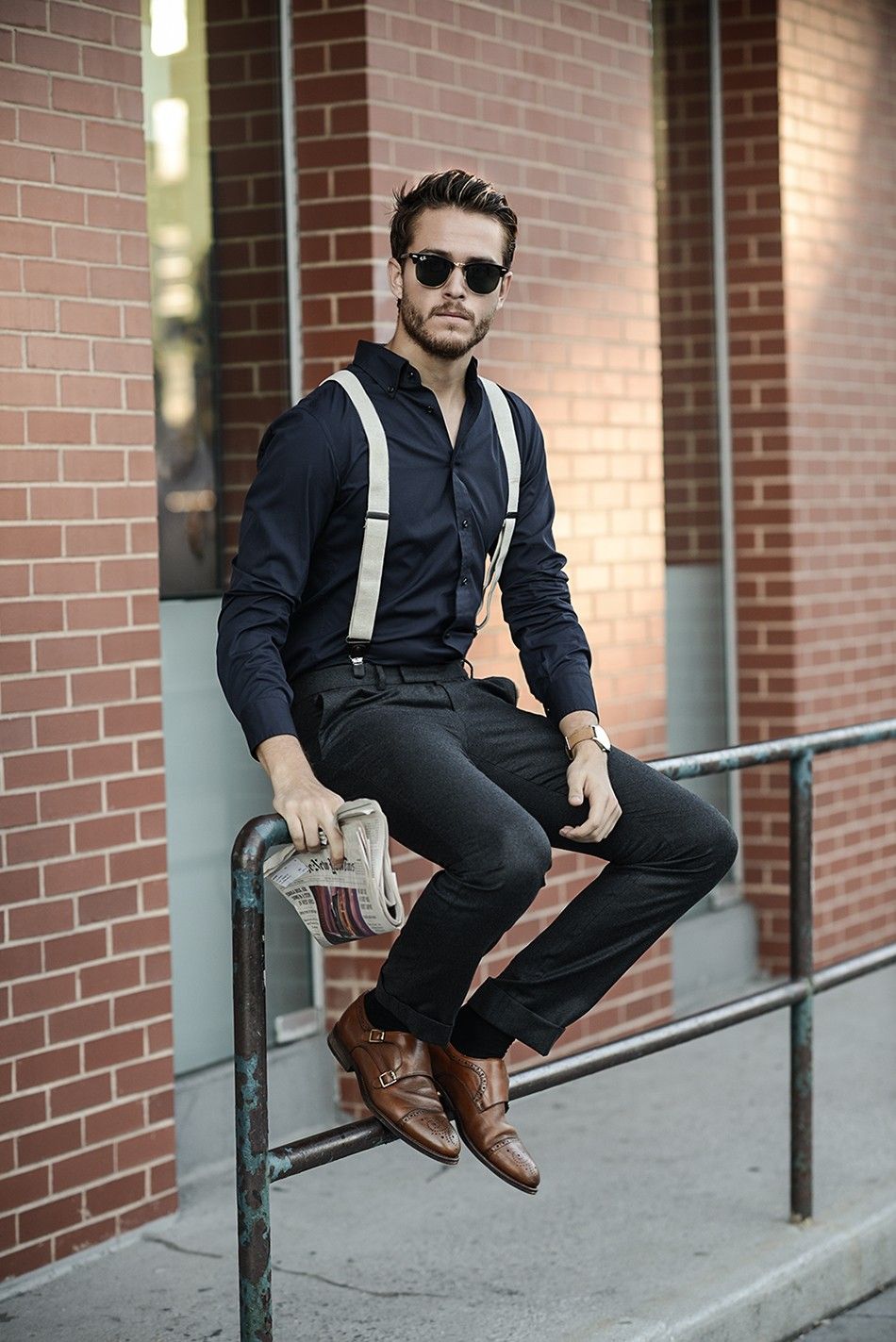 Suspensório Masculino Ajustável - Elegância Tradicional