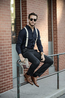Suspensório Masculino Ajustável - Elegância Tradicional