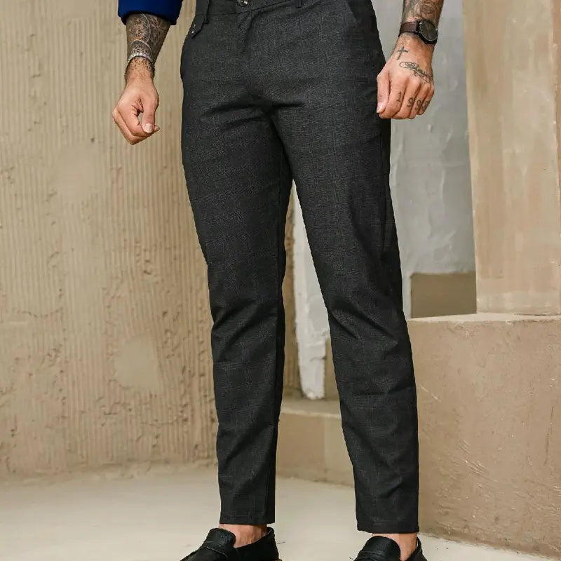 Calça Alfaiataria Slim  Xadrez Premium | Elegância com Personalidade