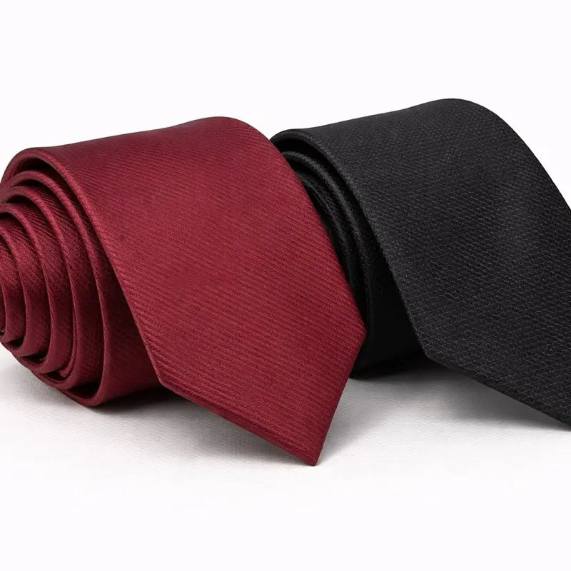 Kit 2 Gravatas Slim Masculinas Premium - Elegância para Cada Ocasião
