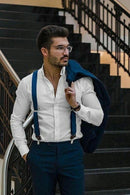 Suspensório Masculino Ajustável - Elegância Tradicional