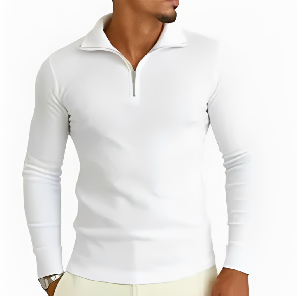 Cacharrel Masculina Italiana Premium - Elegância Casual com Zíper