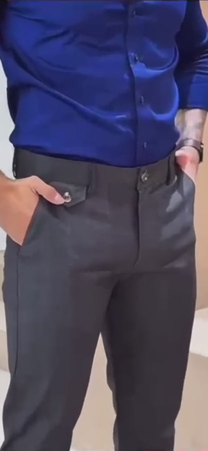 Calça Alfaiataria Slim  Xadrez Premium | Elegância com Personalidade